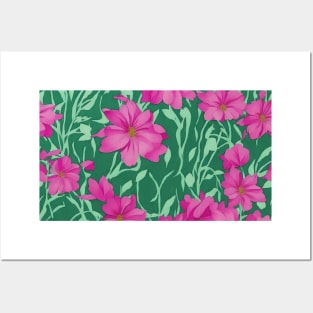 Floral pattern background Posters and Art